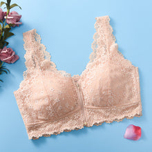 Load image into Gallery viewer, Women's Zip Front Lace Push Up Bra