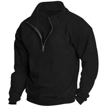 Load image into Gallery viewer, Men's Stand collar Sweatshirt Pullover Tops Fleece Half Zip Plain Sports