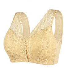 Load image into Gallery viewer, Ladies Soft Cotton Lace Front Button Bra