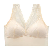 Load image into Gallery viewer, Lace Fixed Cup Push-Up Sleep Bra