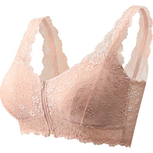 Cargar imagen en el visor de la galería, Women&#39;s Zip Front Lace Push Up Bra
