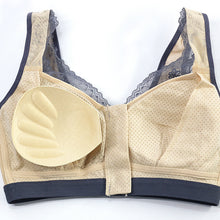 Cargar imagen en el visor de la galería, Front Button Wireless Breathable Sleeping Bra Sports Bra
