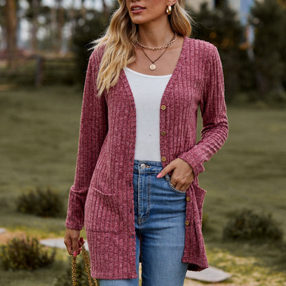 Sweaters for Women Cardigan Dressy Solid Open Front Long Knited Cardigan Sweater Fashion Loose Fit Coat Tops