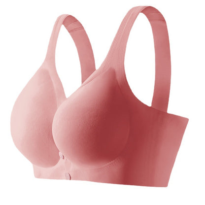 Women's wire-free ice silk comfortable bra