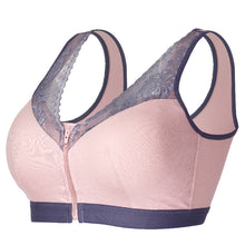 Cargar imagen en el visor de la galería, Front Button Wireless Breathable Sleeping Bra Sports Bra
