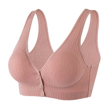 Cargar imagen en el visor de la galería, Cotton Breathable Plus Size Front Button Bra
