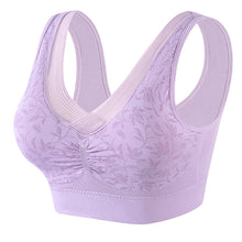 Cargar imagen en el visor de la galería, Women&#39;s cotton breathable plus size vest style bra
