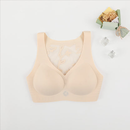 Women's Seamless Deep V Hollow Vest Bra