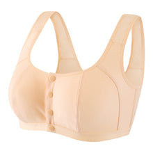 Cargar imagen en el visor de la galería, Large size sponge front button sleep bra
