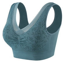 Cargar imagen en el visor de la galería, Women&#39;s cotton breathable plus size vest style bra
