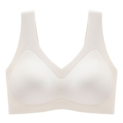 High Support Sports Bra Supportive V-Neck Wireless Sports Bras