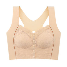 Cargar imagen en el visor de la galería, Women&#39;s Front Button No Steel Ring Breathable Bra
