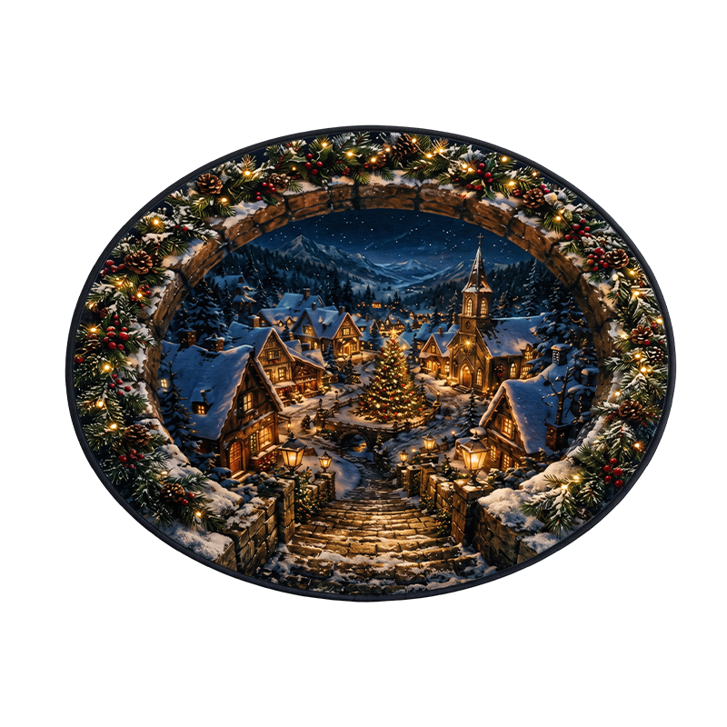 Graddi Christmas 3D Illusion Rug