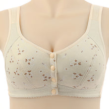 Cargar imagen en el visor de la galería, Soft Cotton Unwired Front Button Printed Bra

