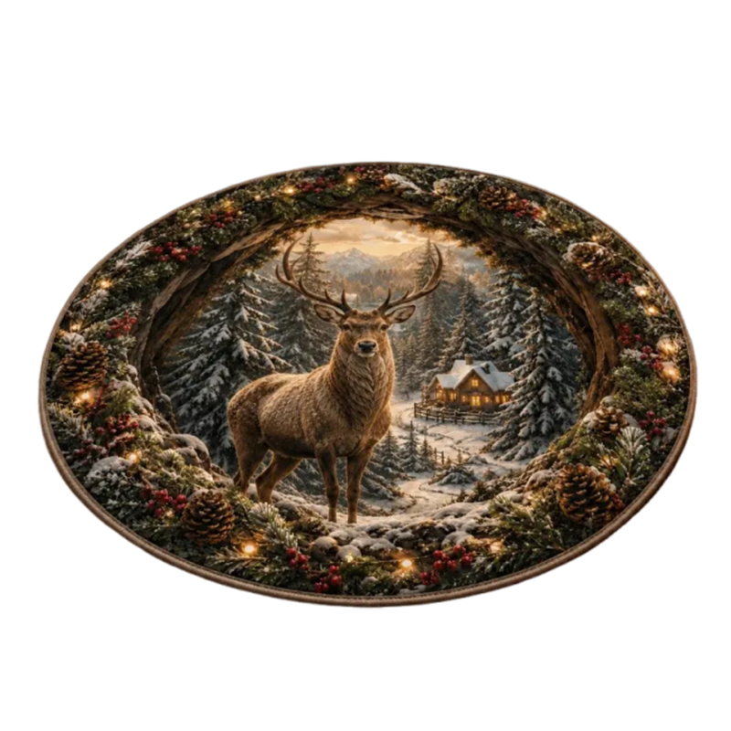 Graddi Christmas 3D Illusion Rug