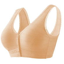 Cargar imagen en el visor de la galería, PLUS SIZE COTTON FRONT BUCKLE BRA
