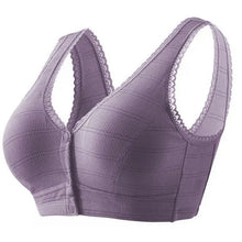 Cargar imagen en el visor de la galería, PLUS SIZE COTTON FRONT BUCKLE BRA
