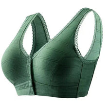 Cargar imagen en el visor de la galería, PLUS SIZE COTTON FRONT BUCKLE BRA
