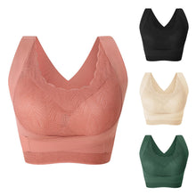 Cargar imagen en el visor de la galería, Women&#39;s plus size push up front buckle sports bra
