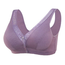 Cargar imagen en el visor de la galería, Zip Front Lace Push Up No Wire Bra
