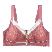 Cargar imagen en el visor de la galería, Women&#39;s Lace Front Button Adjustable Straps Bra
