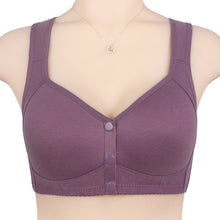 Cargar imagen en el visor de la galería, Ladies middle-aged and elderly shaped front button bra
