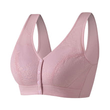 Cargar imagen en el visor de la galería, Ladies Soft Cotton Front Button Wireless Bra
