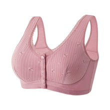 Cargar imagen en el visor de la galería, Front Button No Steel Ring Comfortable Breathable Bra
