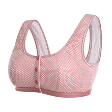 Cargar imagen en el visor de la galería, Large size sponge front button sleep bra
