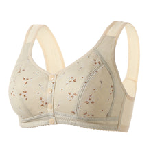 Cargar imagen en el visor de la galería, Soft Cotton Unwired Front Button Printed Bra
