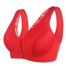 Cargar imagen en el visor de la galería, Wide Strap Printed Unwired Front Button Bra
