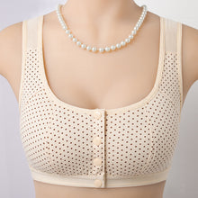 Cargar imagen en el visor de la galería, Large size sponge front button sleep bra
