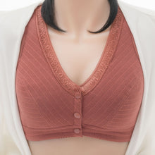 Cargar imagen en el visor de la galería, Soft Cotton Front Button Underwireless Tank Bra

