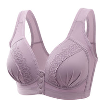 Cargar imagen en el visor de la galería, Push Up No Steel Rim Front Open Button Bra
