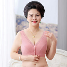 Cargar imagen en el visor de la galería, Soft Cotton Front Button Underwireless Tank Bra
