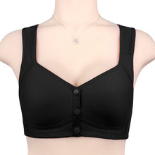 Cargar imagen en el visor de la galería, Ladies middle-aged and elderly shaped front button bra

