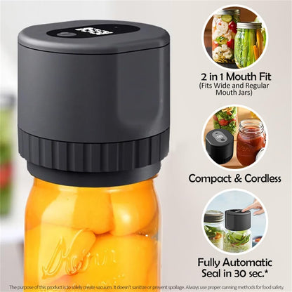 Portable Mason Jar Vacuum Sealer