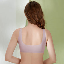 Cargar imagen en el visor de la galería, Women&#39;s Plus Size Lace Wide Straps Wireless Bra Front Closure Push Up Bras
