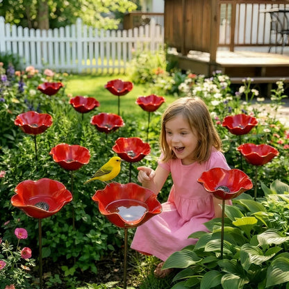 💖🎁2026 Mother's Day Gifts 50% Off--🎁Metal Flower Garden Stake🐦