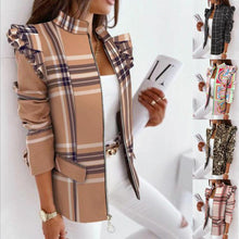 Cargar imagen en el visor de la galería, Blazer ondulado de manga larga con cremallera para mujer. 8 colores a elegir - España
