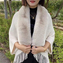 Cargar imagen en el visor de la galería, women&#39;s solid color long scarf autumn and winter warm thickened wool shawl
