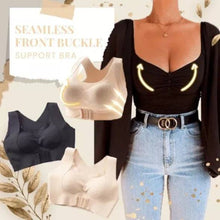 Cargar imagen en el visor de la galería, Seamless Front Buckle Support Bra
